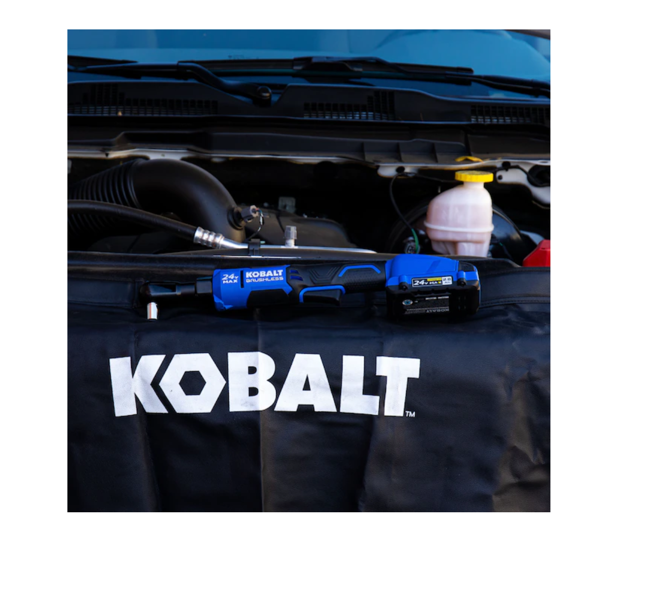Kobalt KRW 124B03 24volt Max Variable Speed Brushless 38in Drive Cordless Ratchet Wrench Tool Only - MadeInUSA