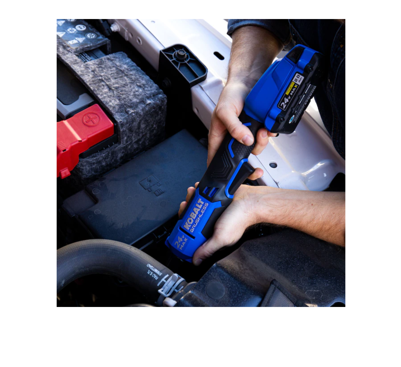 Kobalt KRW 124B03 24volt Max Variable Speed Brushless 38in Drive Cordless Ratchet Wrench Tool Only - MadeInUSA