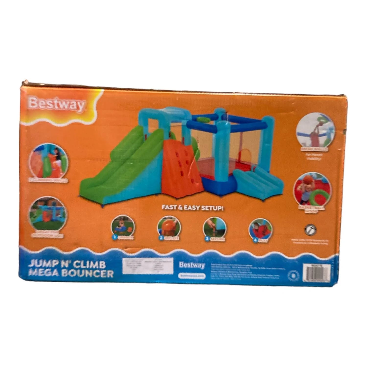 Bestway Jump 'n Climb Kids Inflatable Mega Bounce Park - MadeInUSA