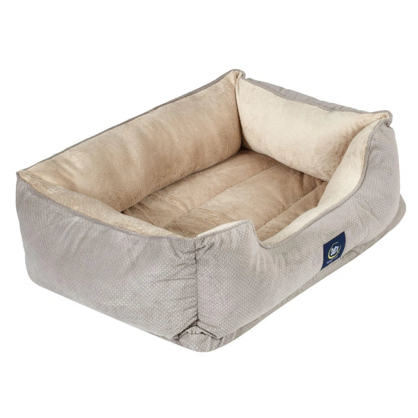 Serta Perfect Sleeper Orthopedic Cuddler Pet Bed, 34x 24Gray - MadeInUSA