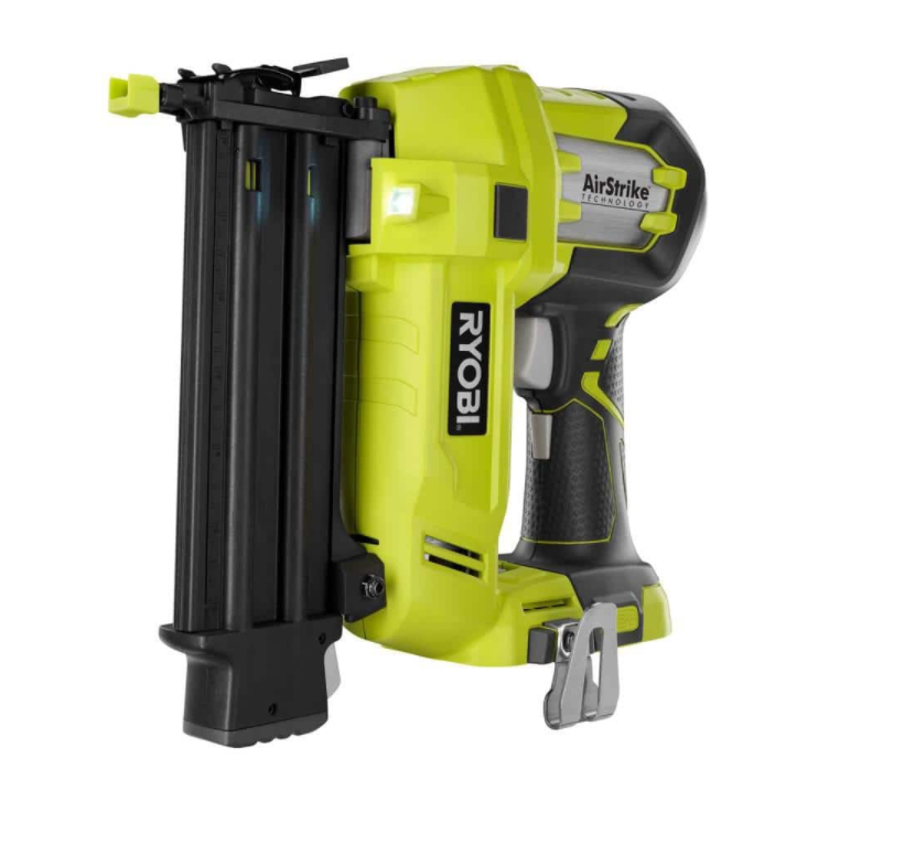 RYOBI P553P320 ONE 18V LithiumIon Cordless 714 in. Compound Miter Saw and P320 AirStrike 18Gauge Brad Nailer Tools Only - MadeInUSA