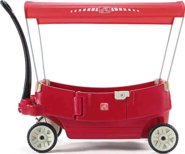 Step2 All Around Canopy Wagon Red Kids Wagon with Canopy - MadeInUSA