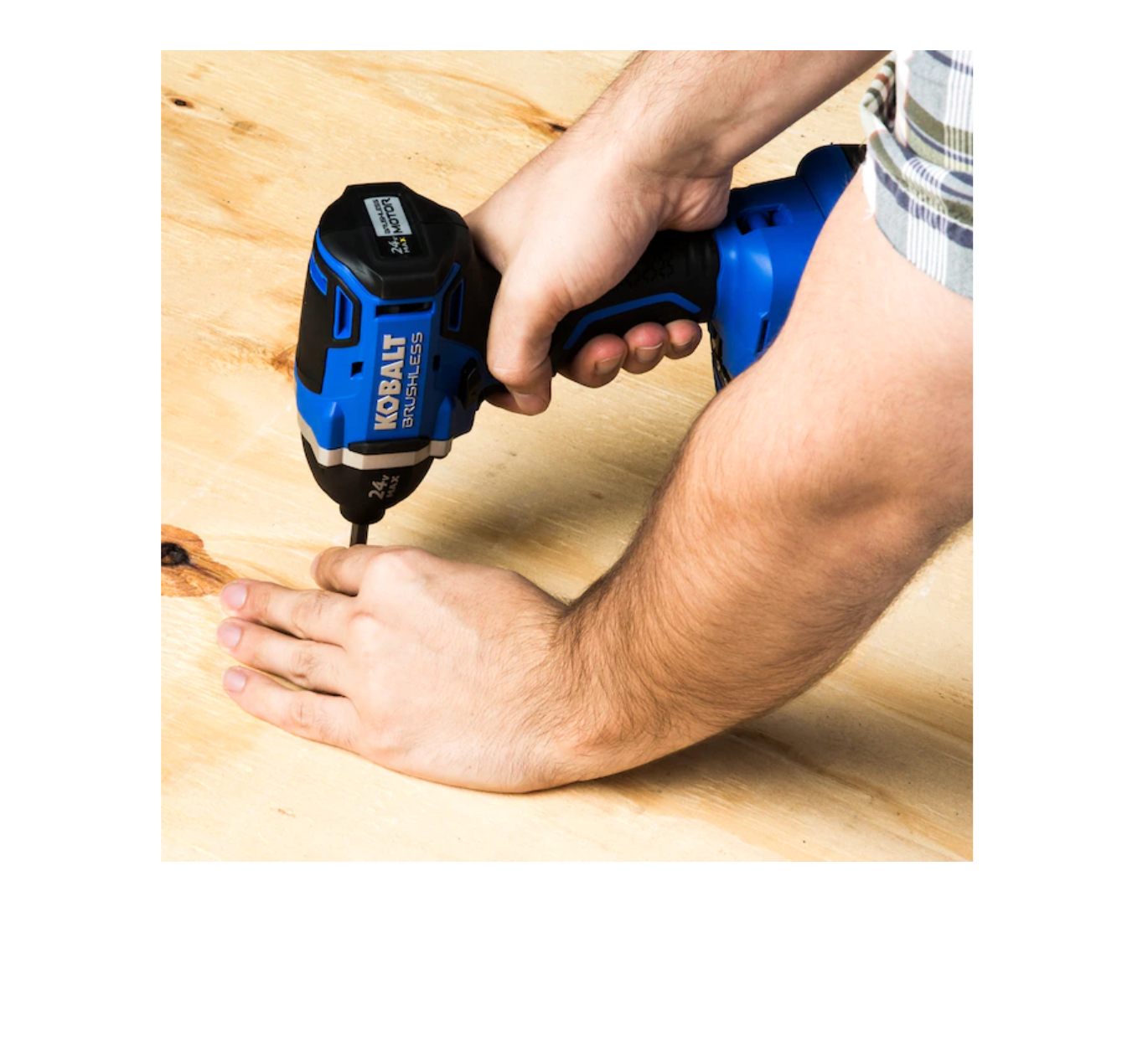 Kobalt KIW 3824B03 BrushlessAmp 24volt Max Variable Speed Brushless 38in Drive Cordless Impact Wrench Tool only - MadeInUSA