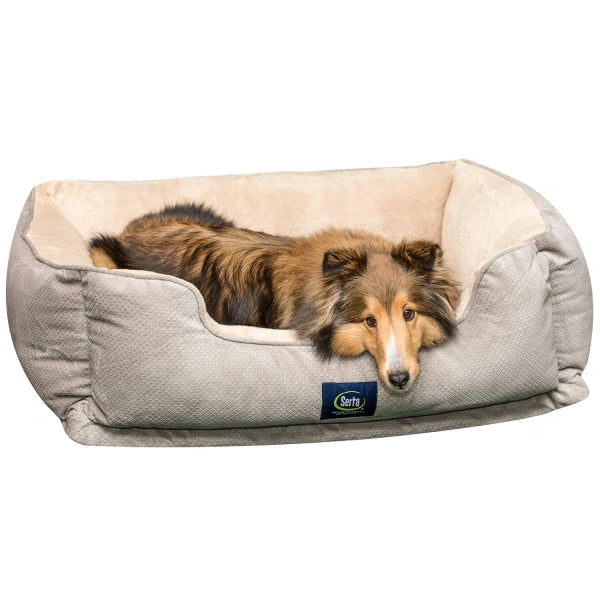 Serta Perfect Sleeper Orthopedic Cuddler Pet Bed, 34x 24Gray - MadeInUSA