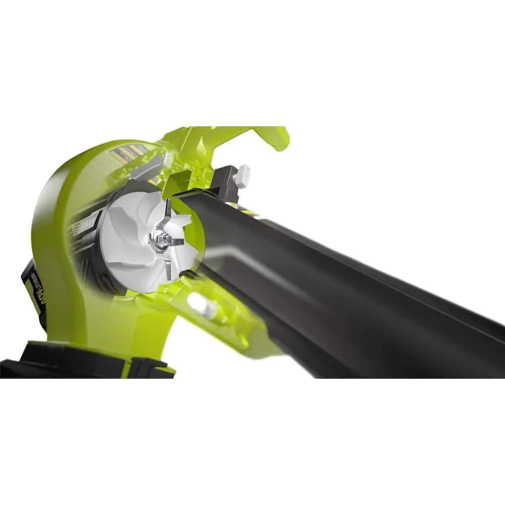 Ryobi 40-Volt Lithium-Ion Cordless Battery Leaf Vacuum/Mulcher (Tool Only) - MadeInUSA