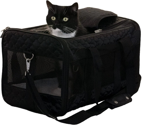 Sherpa Original Deluxe Lattice Print AirlineApproved Pet Carrier Bag, Large - MadeInUSA