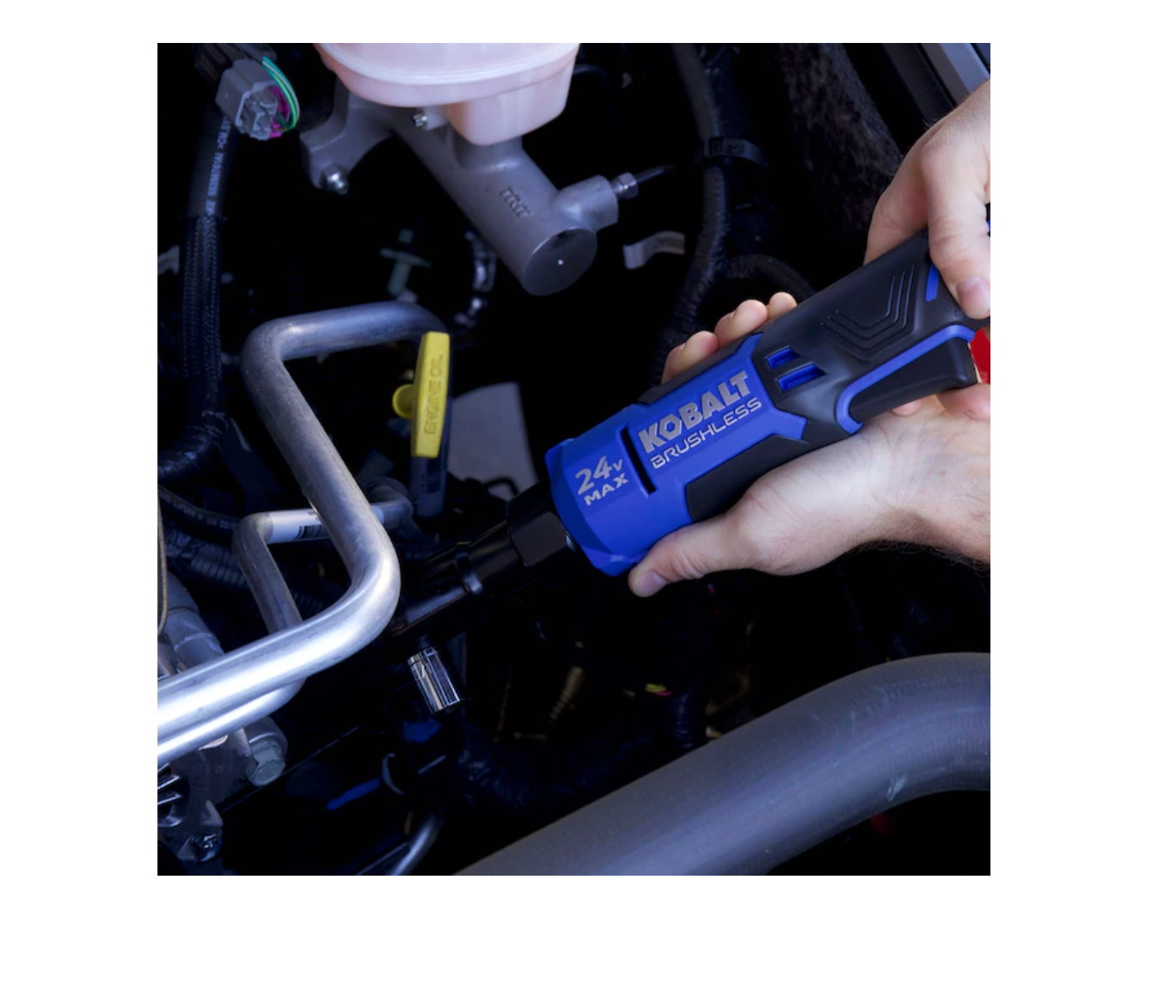 Kobalt KRW 124B03 24volt Max Variable Speed Brushless 38in Drive Cordless Ratchet Wrench Tool Only - MadeInUSA