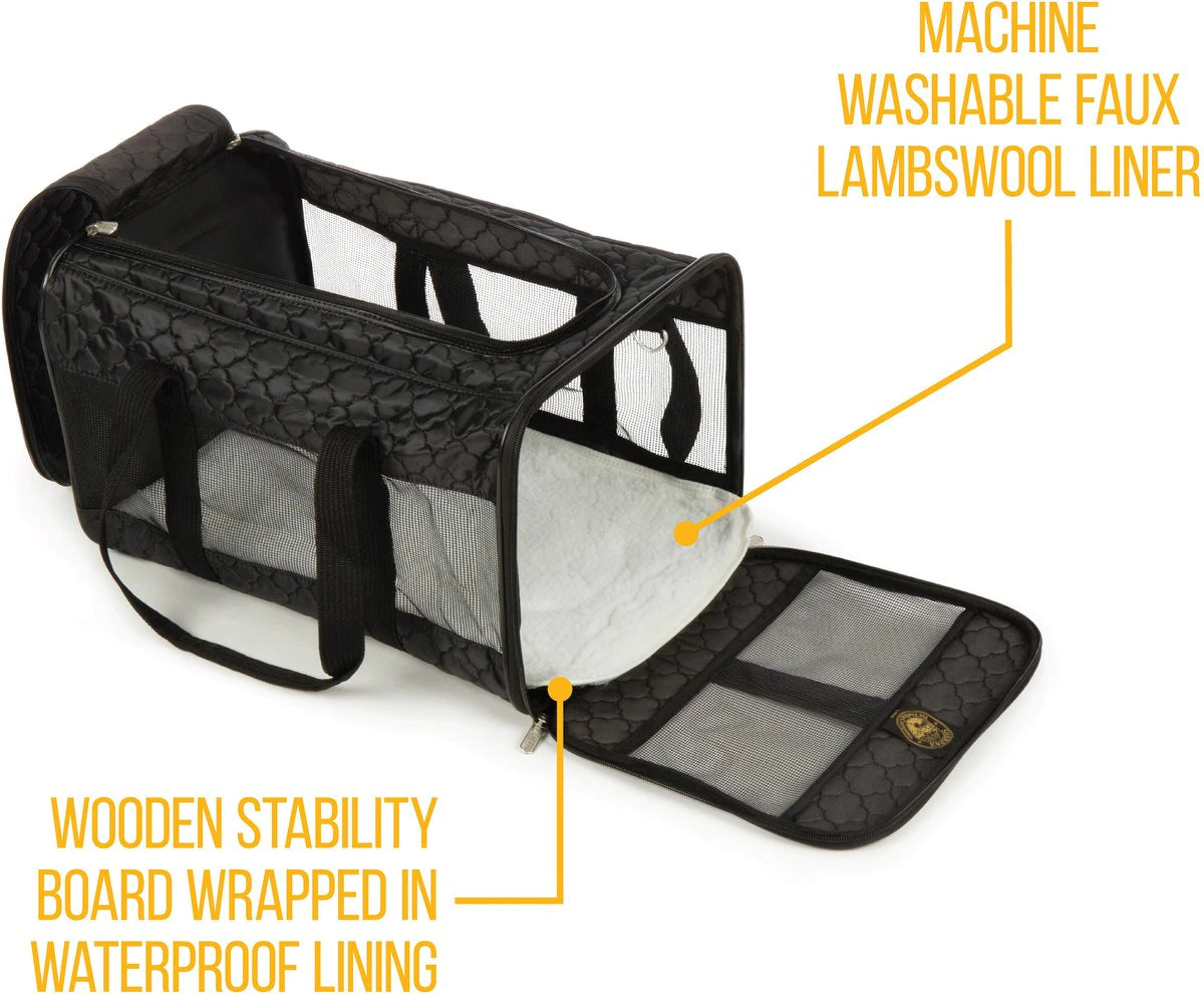 Sherpa Original Deluxe Lattice Print AirlineApproved Pet Carrier Bag, Large - MadeInUSA