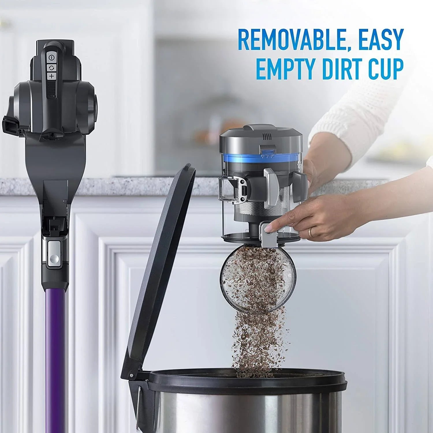 Hoover Onepwr Blade Max Pet Cordless Stick Vacuum Cleaner, Lightweight, BH53354V, Purple - MadeInUSA