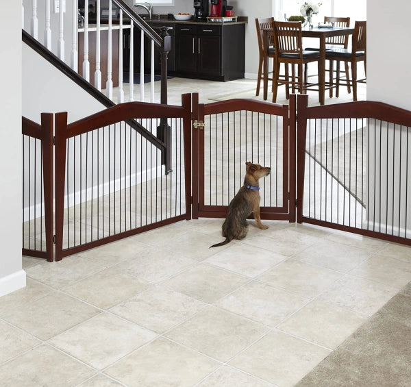 Merry Pet 2in1 Configurable Pet Crate and Gate, Brown, Large - MadeInUSA
