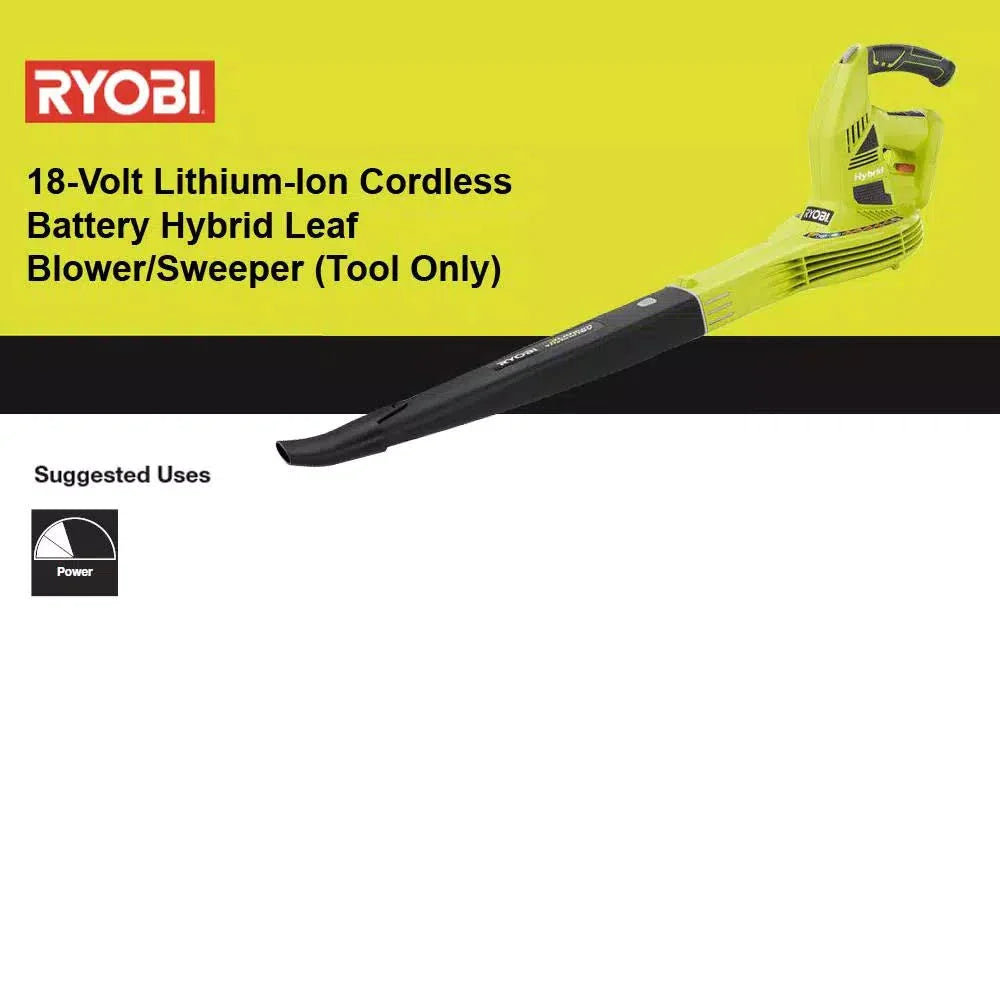 Ryobi 40-Volt Lithium-Ion Cordless Battery Leaf Vacuum/Mulcher (Tool Only) - MadeInUSA