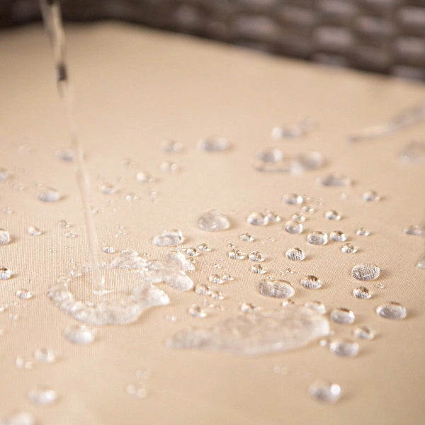 Barton 2 Pieces Swivel Bar Stool wFoot Rest Weather Resistant Fabric Cushion - MadeInUSA