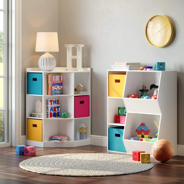 RiverRidge White Composite Kids Bookcase 30.13in W x 36.69in H x 13.75in D - MadeInUSA