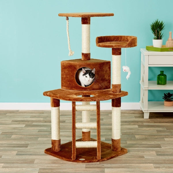 Go Pet Club 48in Classic Sisal Posts Cat Tree Condo - MadeInUSA