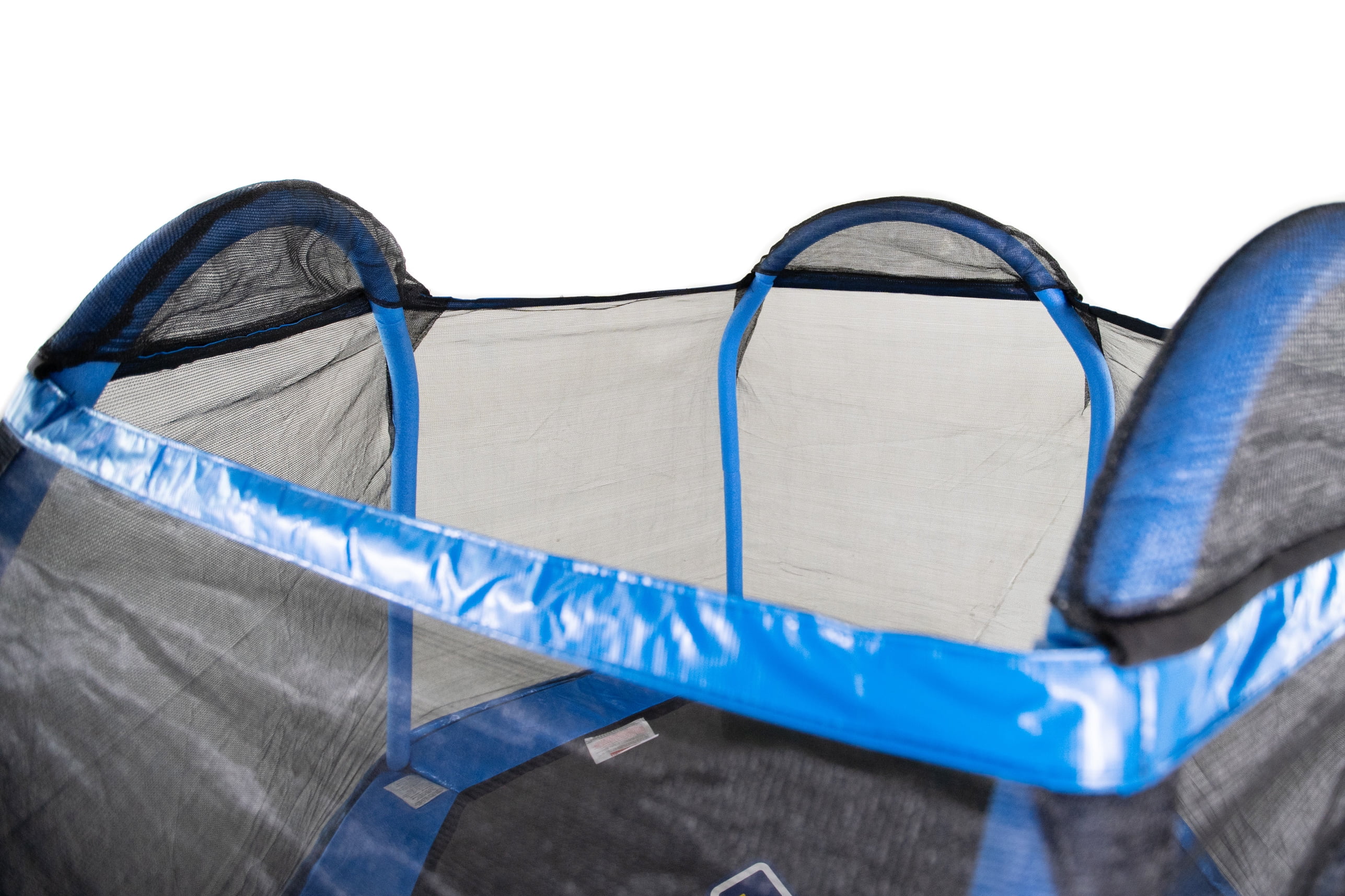 Bounce Pro 7-Foot My First Trampoline Hexagon (Ages 3-10) for Kids, Blue/Green - MadeInUSA