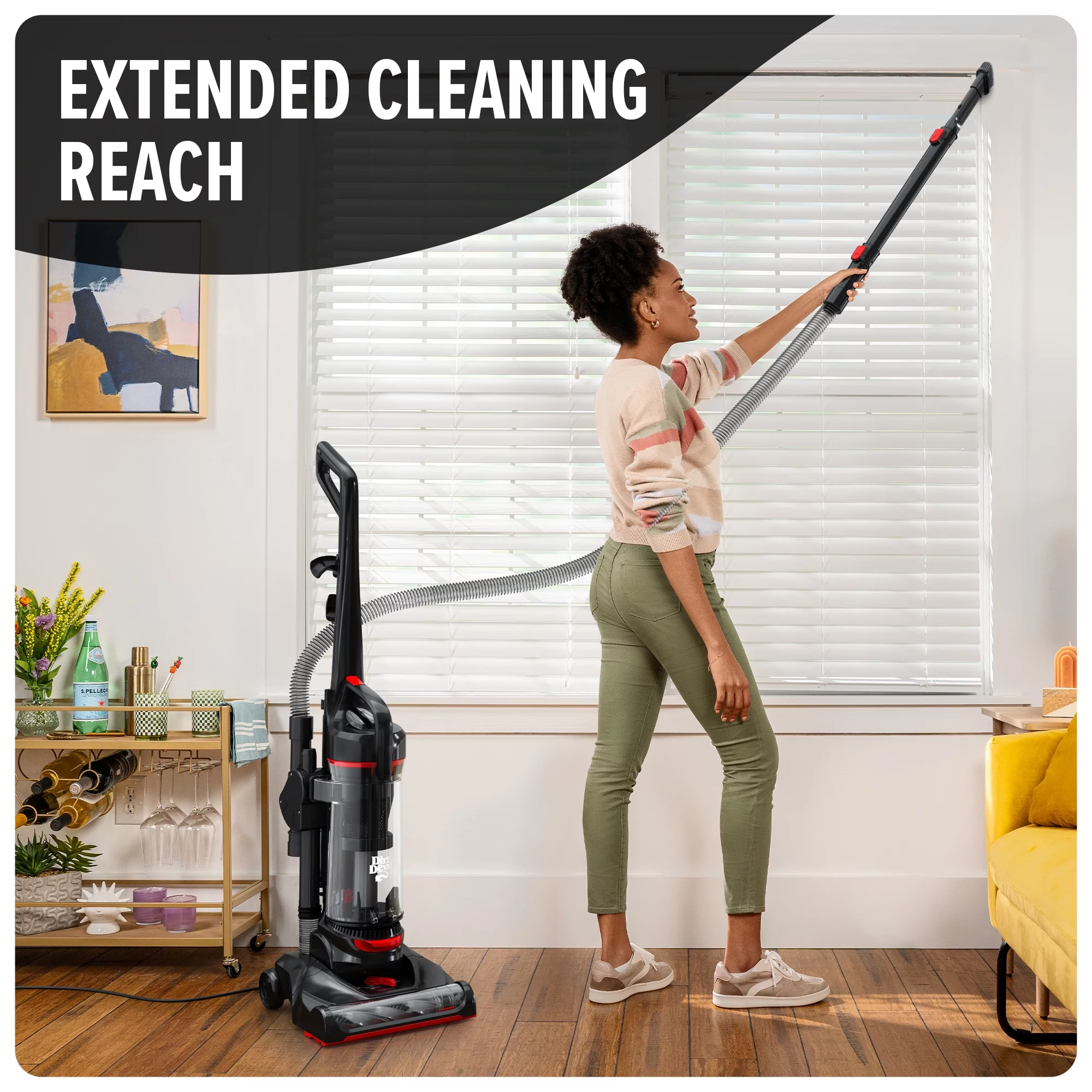 Dirt Devil Multi-Surface Total Pet Bagless Upright Vacuum Cleaner, UD76410V, New - MadeInUSA