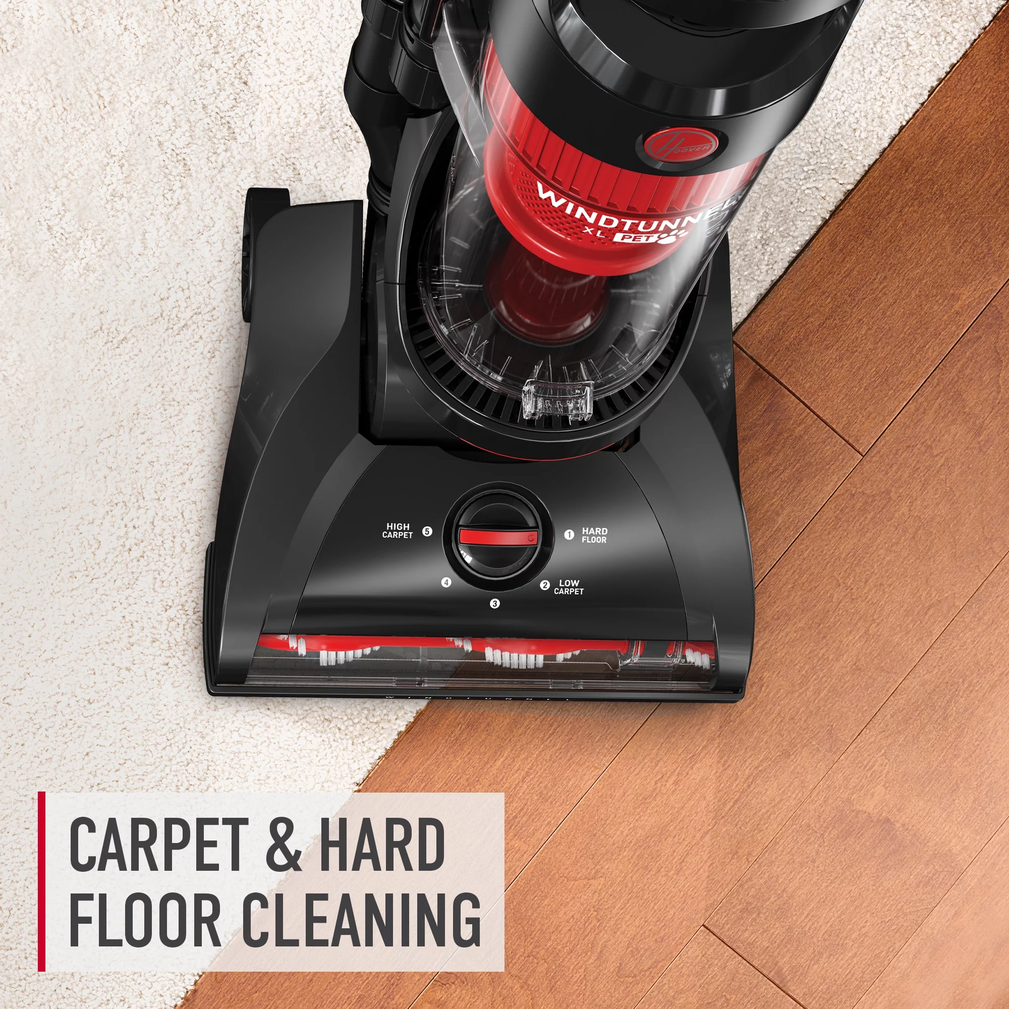 Hoover Wind Tunnel XL Pet Bagless Upright Vacuum, UH71107, New - MadeInUSA