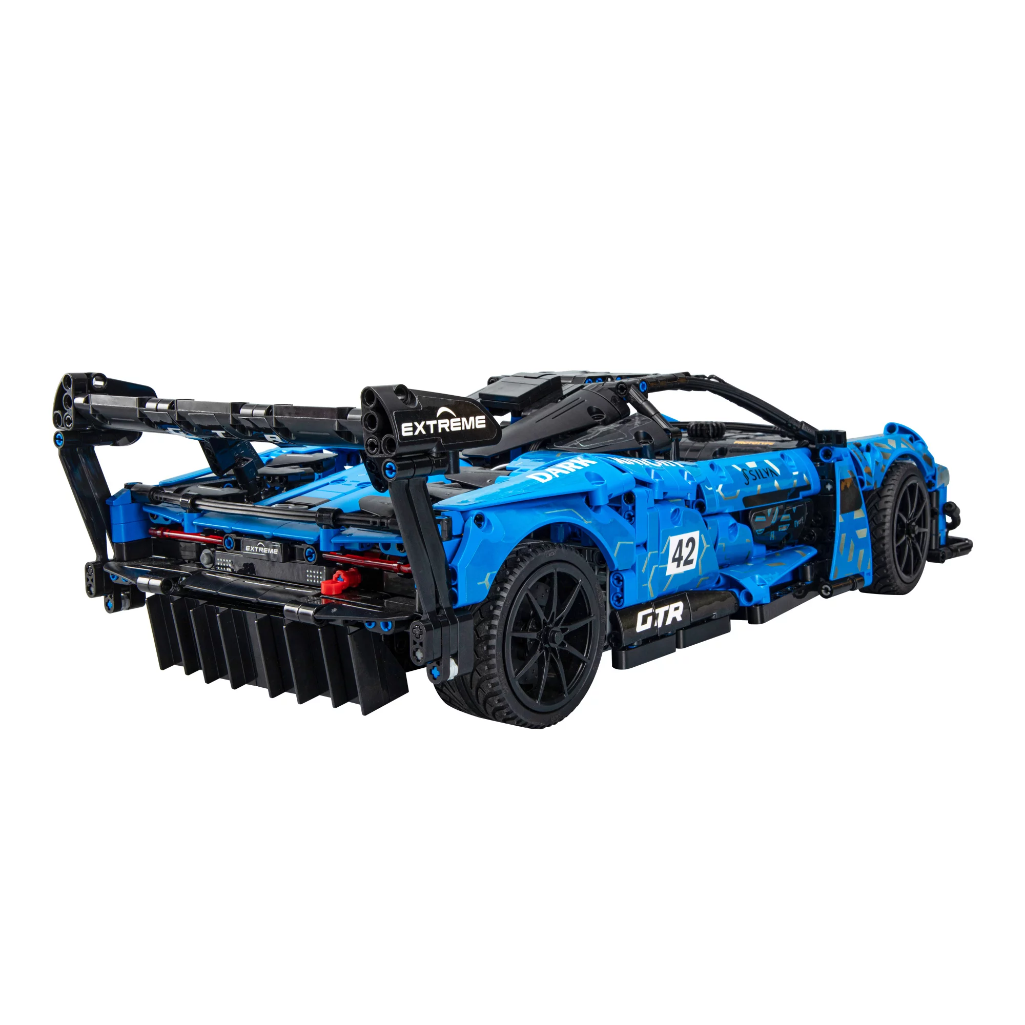 CaDA® Speed Series Model Car Building Set C63003W Blue Knight (2088 Pieces) Can Be Converted into a RC Car for Kids - MadeInUSA