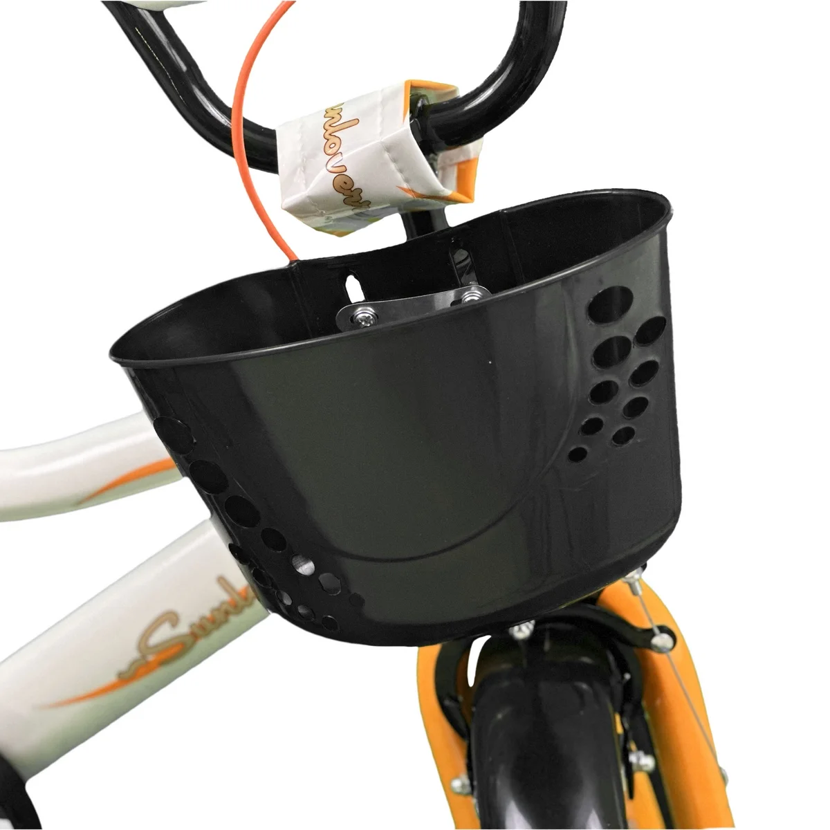 SUNLOVERR Orange Comet Boys Bike for Toddlers and Kids Ages 3-5 Years Old, 12 Inch Kids Bike with Training Wheels & Basket, Boy Bicycle with Handbrake. - MadeInUSA