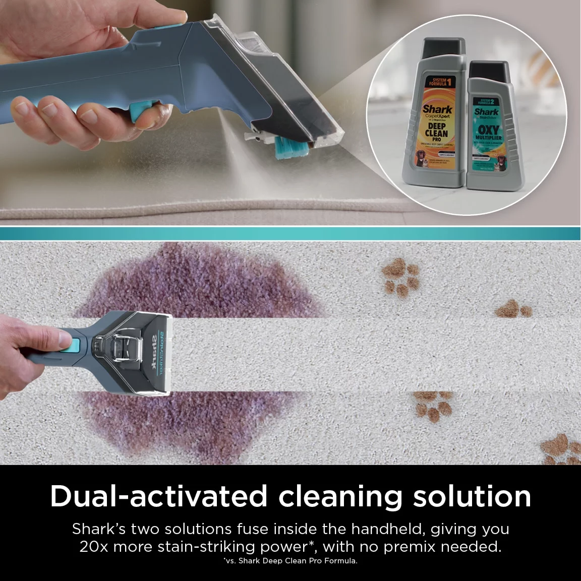 Shark StainStriker Portable Carpet & Upholstery Cleaner, for Use on Carpets, Area Rugs, Couches, Upholstery, Cars & More, Navy, PX200 - MadeInUSA