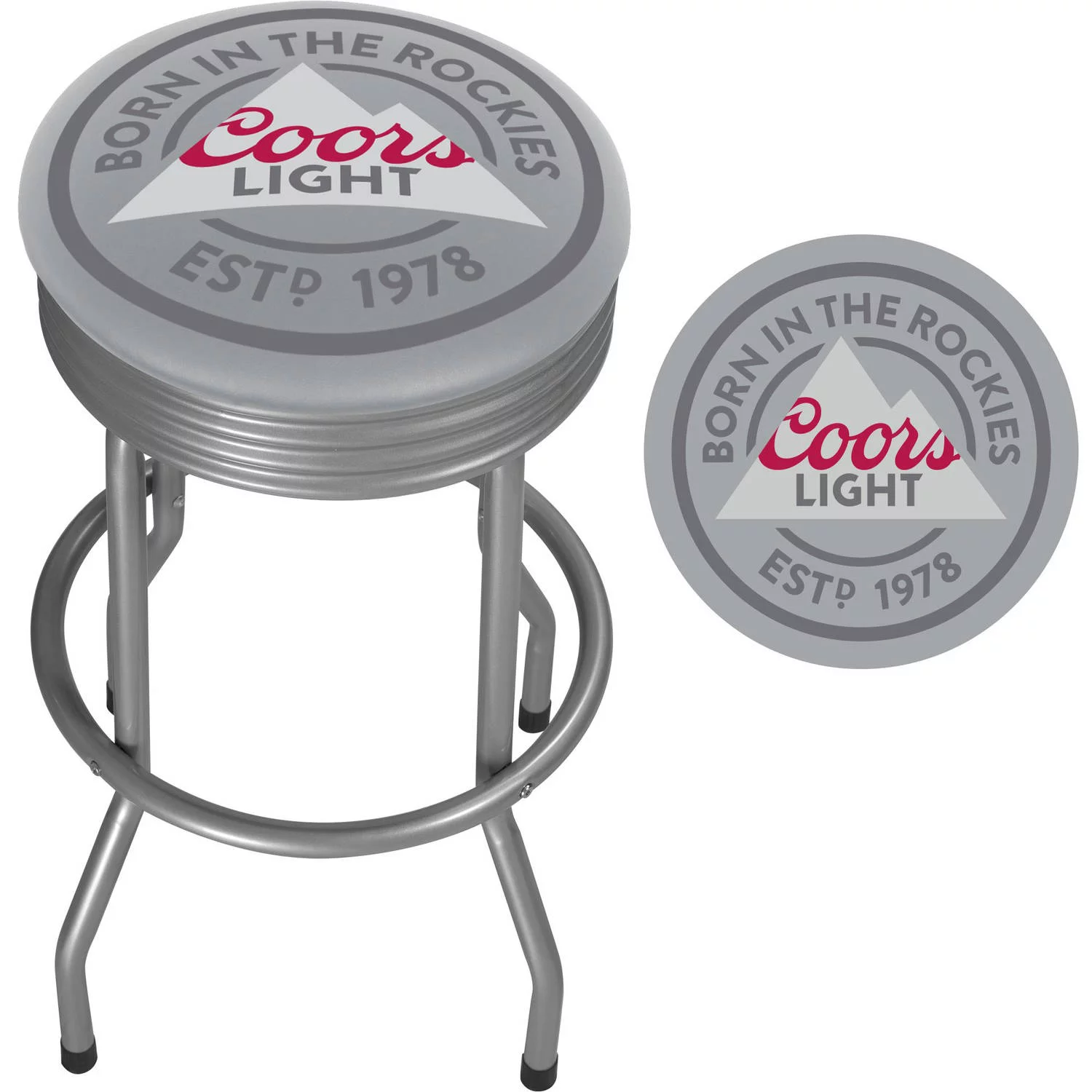 Coors Light Outdoor Ribbed Barstool - MadeInUSA