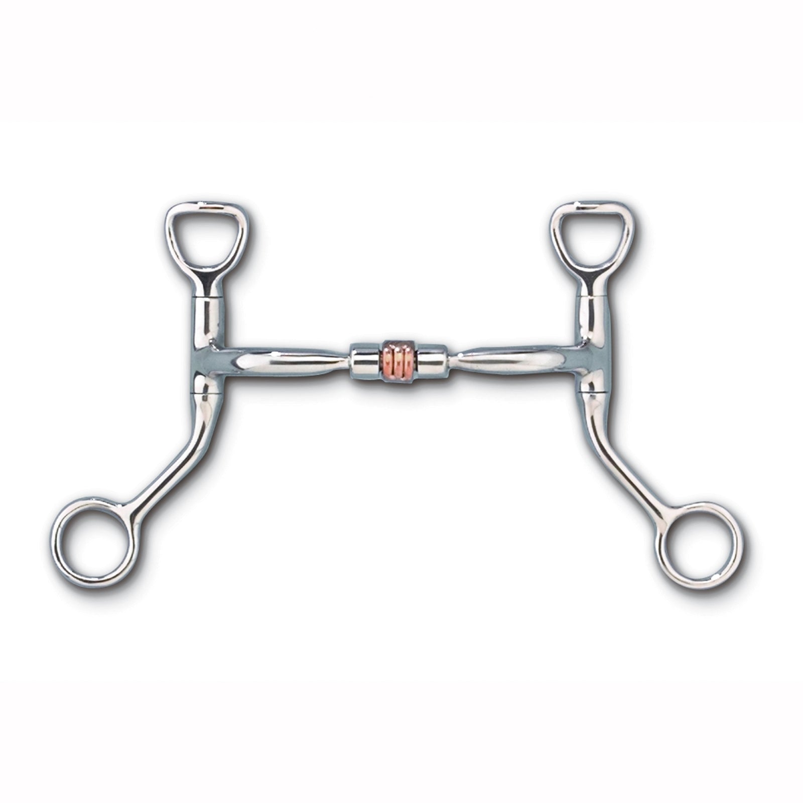 Myler Level 1 HBT Shank Copper Roller Comfort Snaffle Bit