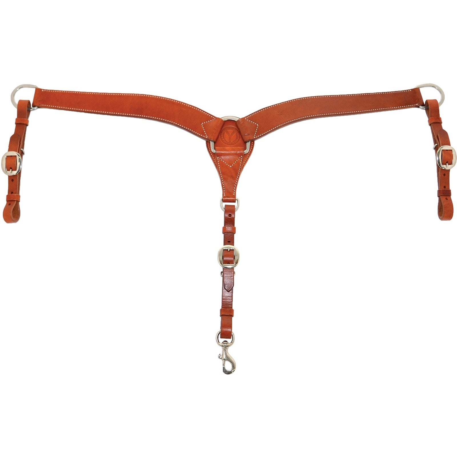 Circle Y 2" Shaped Plain Breast Collar