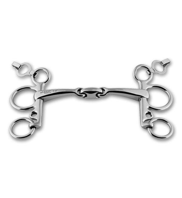 Stubben Steeltec Double Jointed EZ Control Pelham Bit