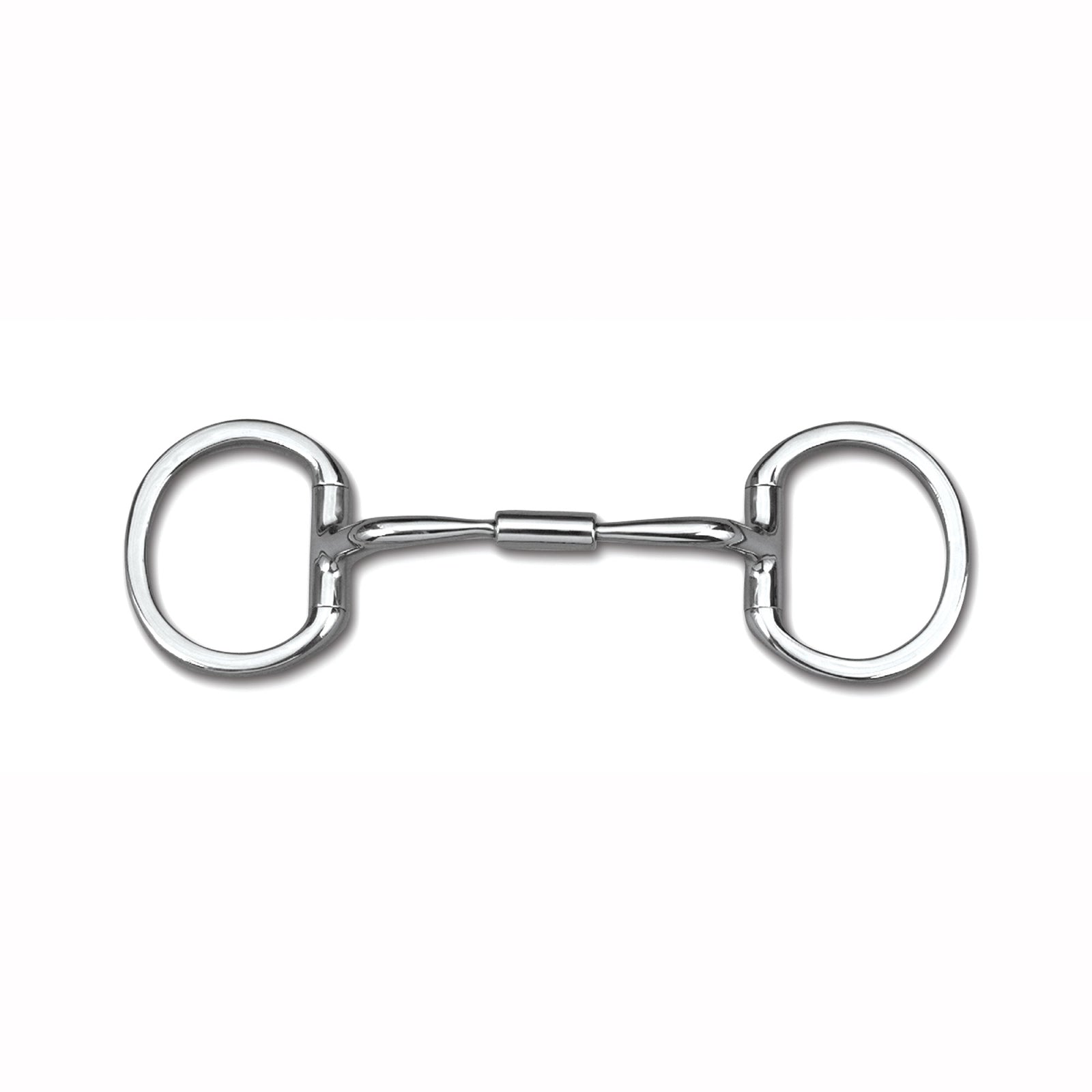 Myler Level 1 Stainless Comfort Snaffle Wide Barrel Eggbutt Bit with o Hooks