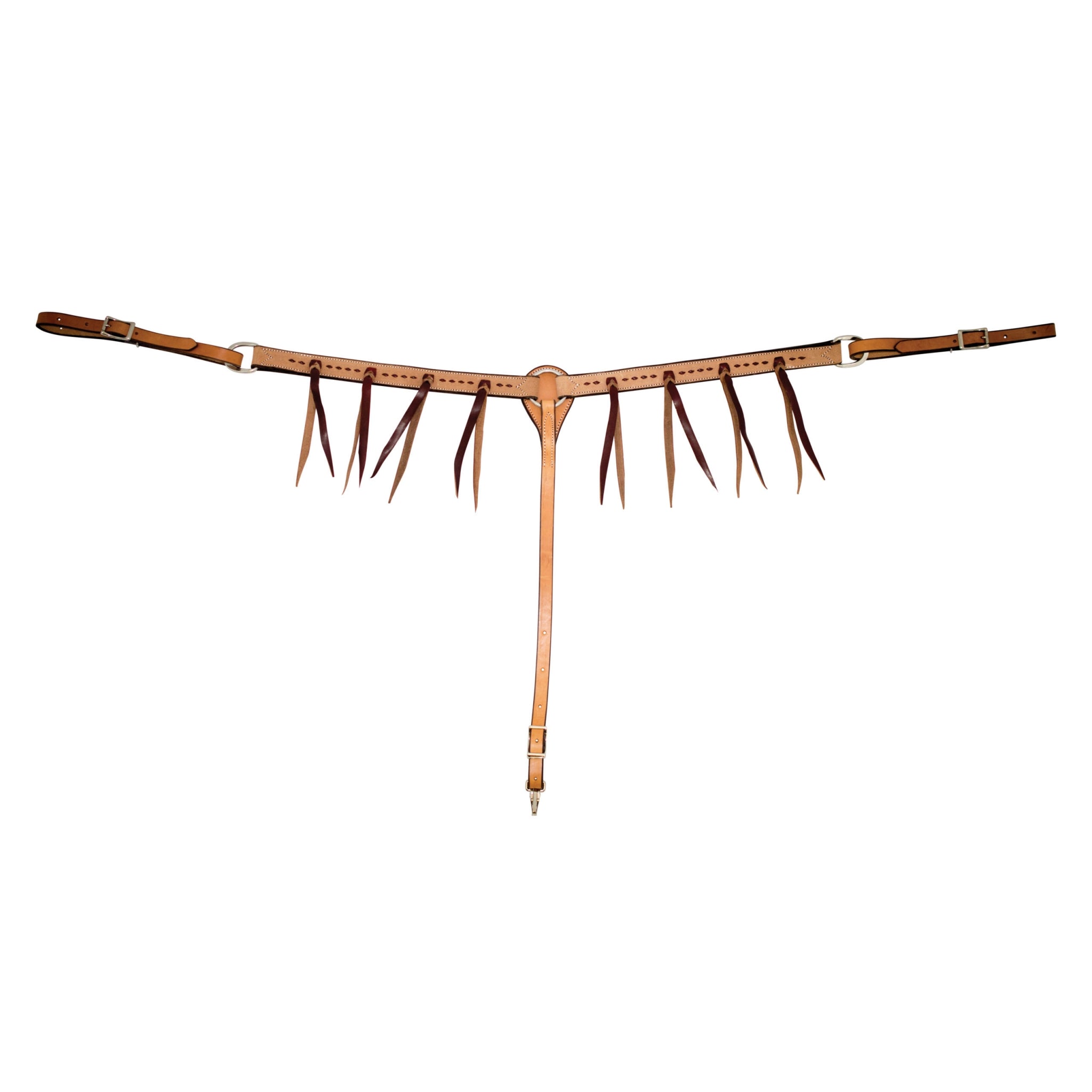 Partade Cowboy Tack Breast Collar with Latigo Strings