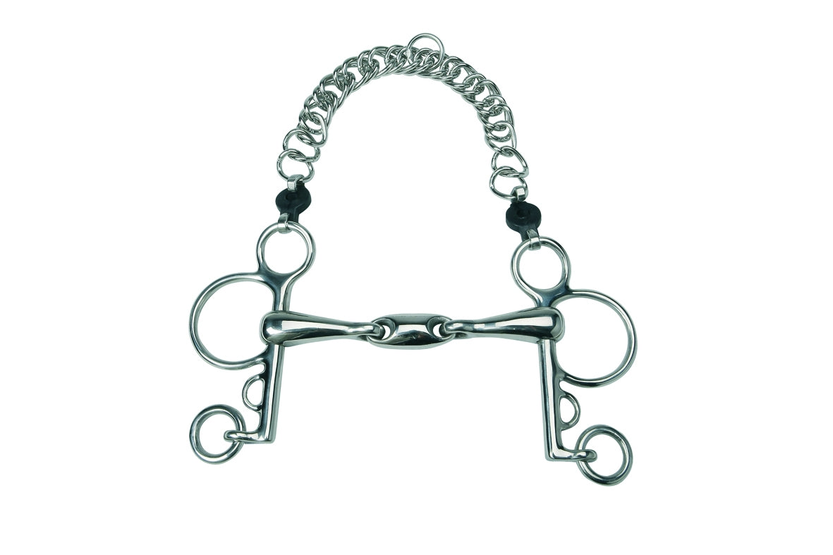 Metalab Double Jointed 17 MM Oval Link Pelham