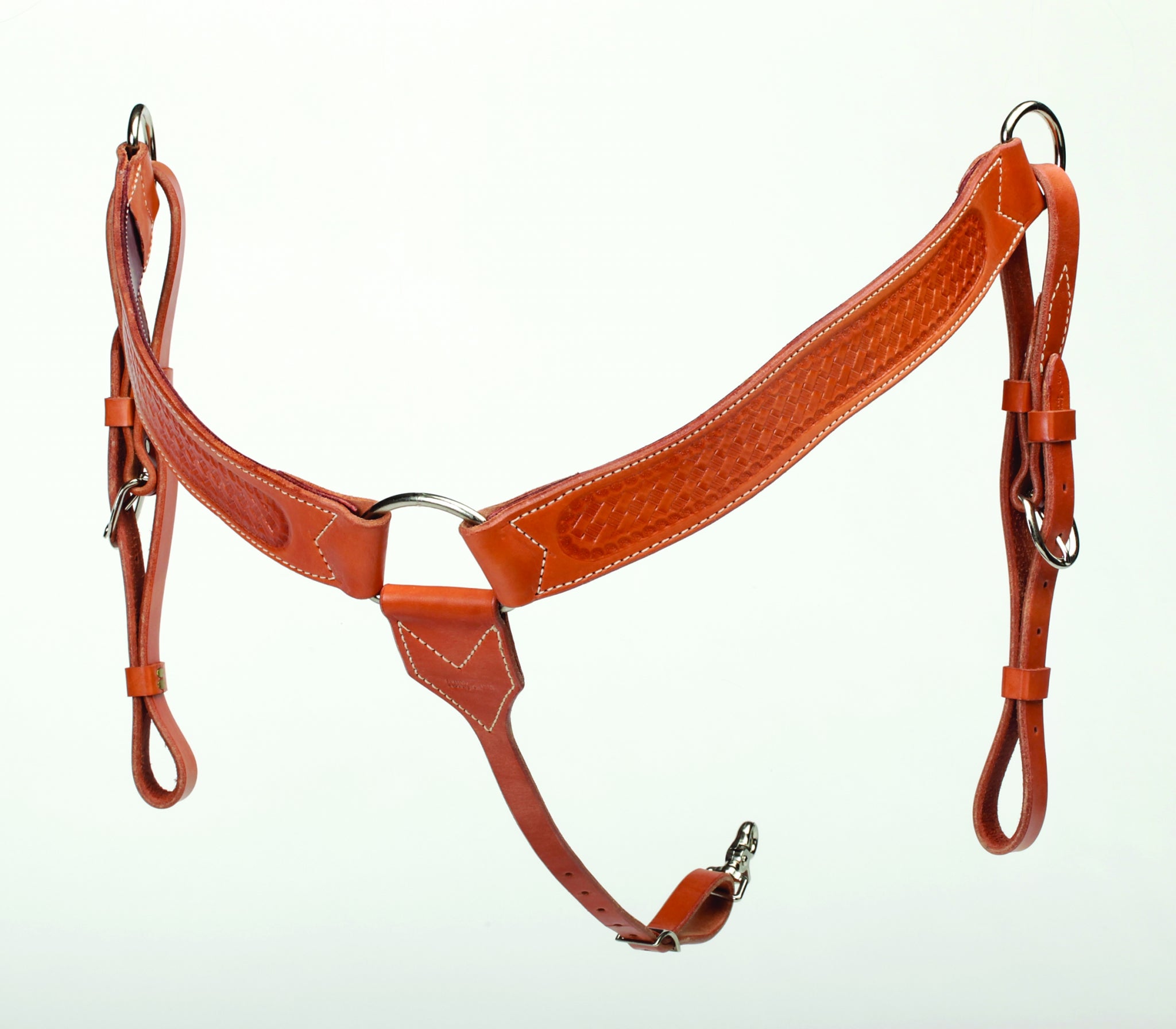 Colorado Saddlery Basket Stamped Colorado Gold Breast Collar