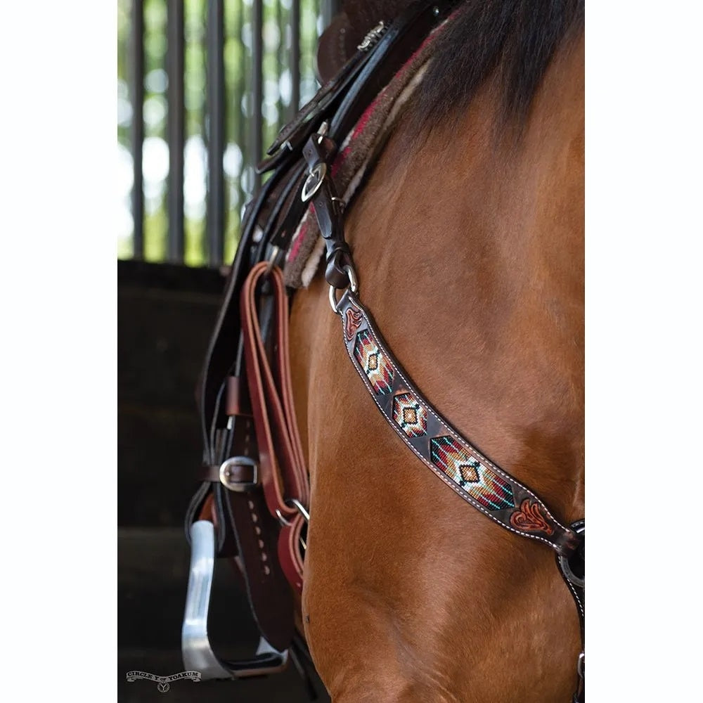 Circle Y Southwestern Beaded Breast Collar