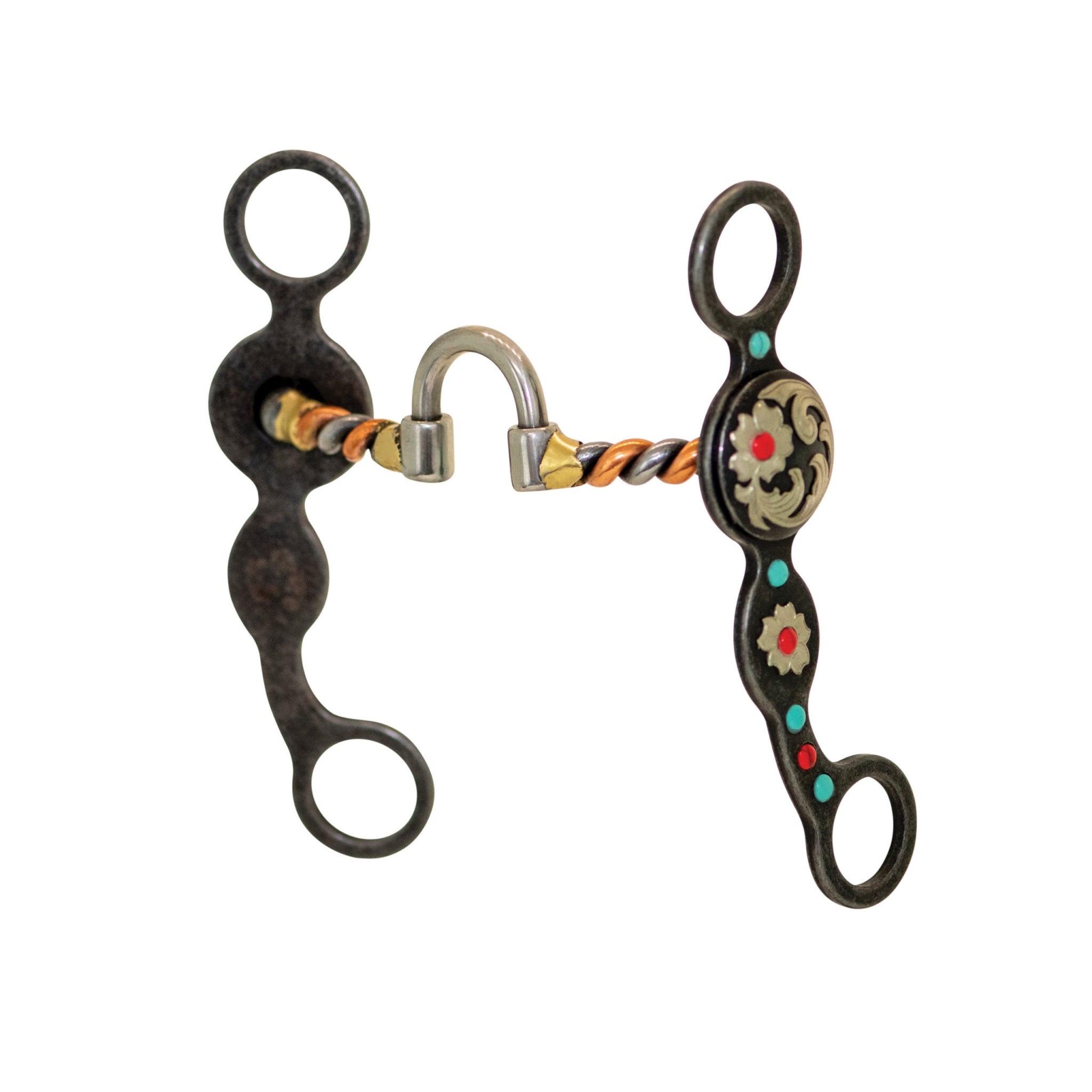 Partrade Cowboy Tack Southwest Copper Twisted Correctional Floral Bit