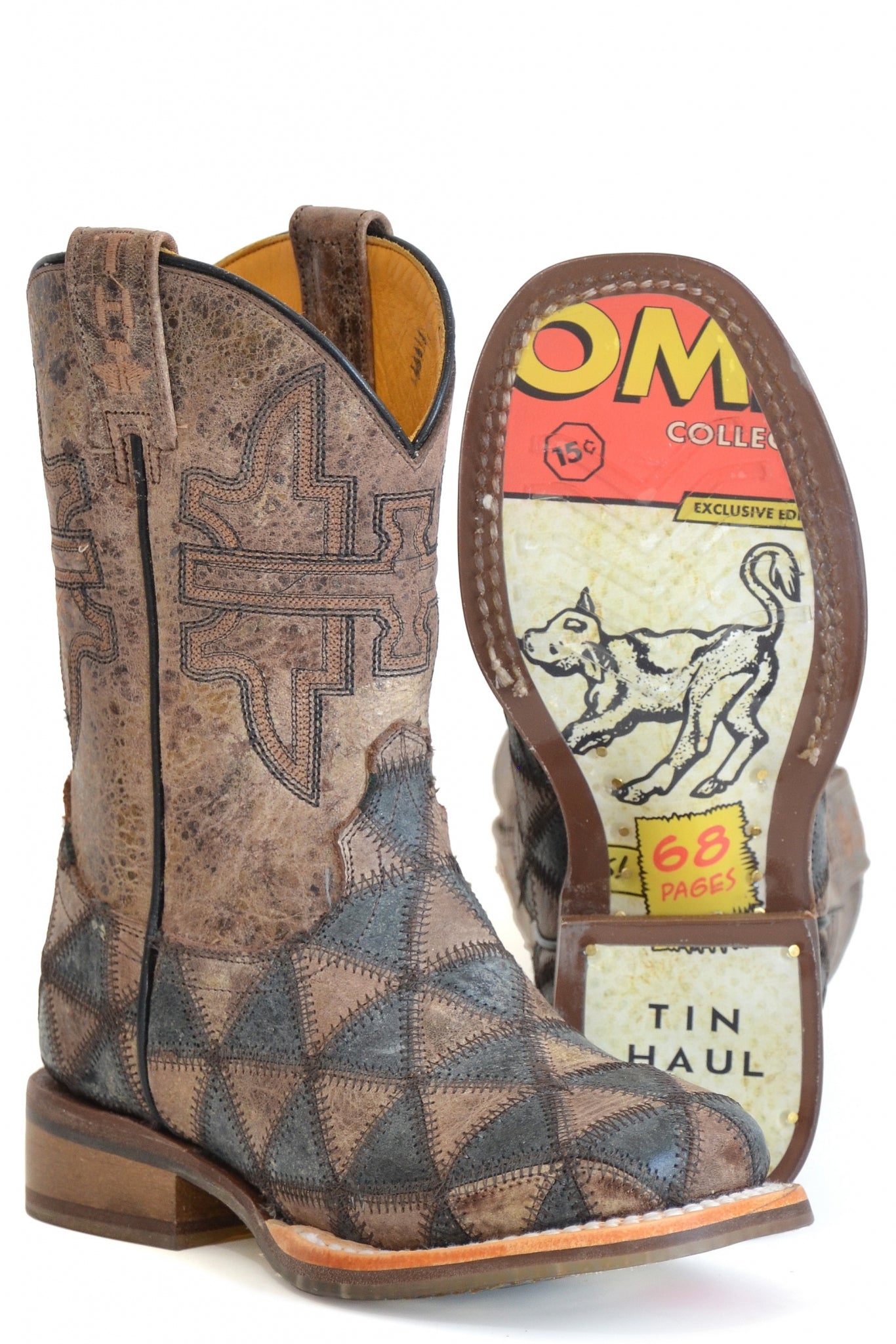Tin Haul Little Kids Triangulum Square Toe Boots