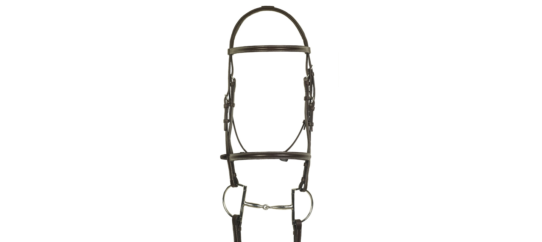 Aramas Plain Raised Padded Bridle with Raised Rubber Grip Reins