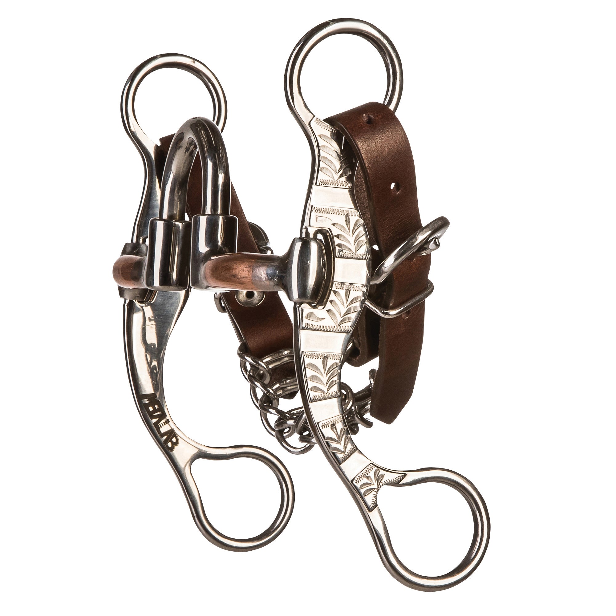 Cowboy Tack Bit Bernard Fonck Correctional Bit Short Shank Copper Cheeks