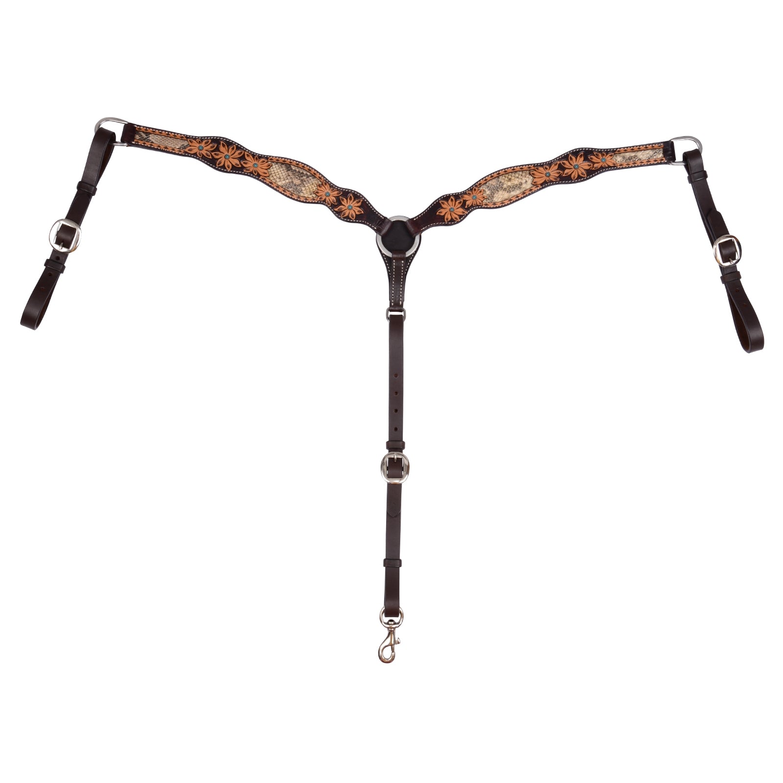 Circle Y Python Pass Breast Collar