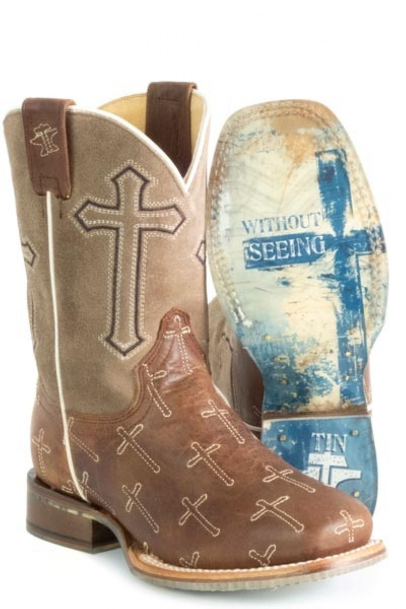 Tin Haul Little Kids Holy Son Square Toe Boots