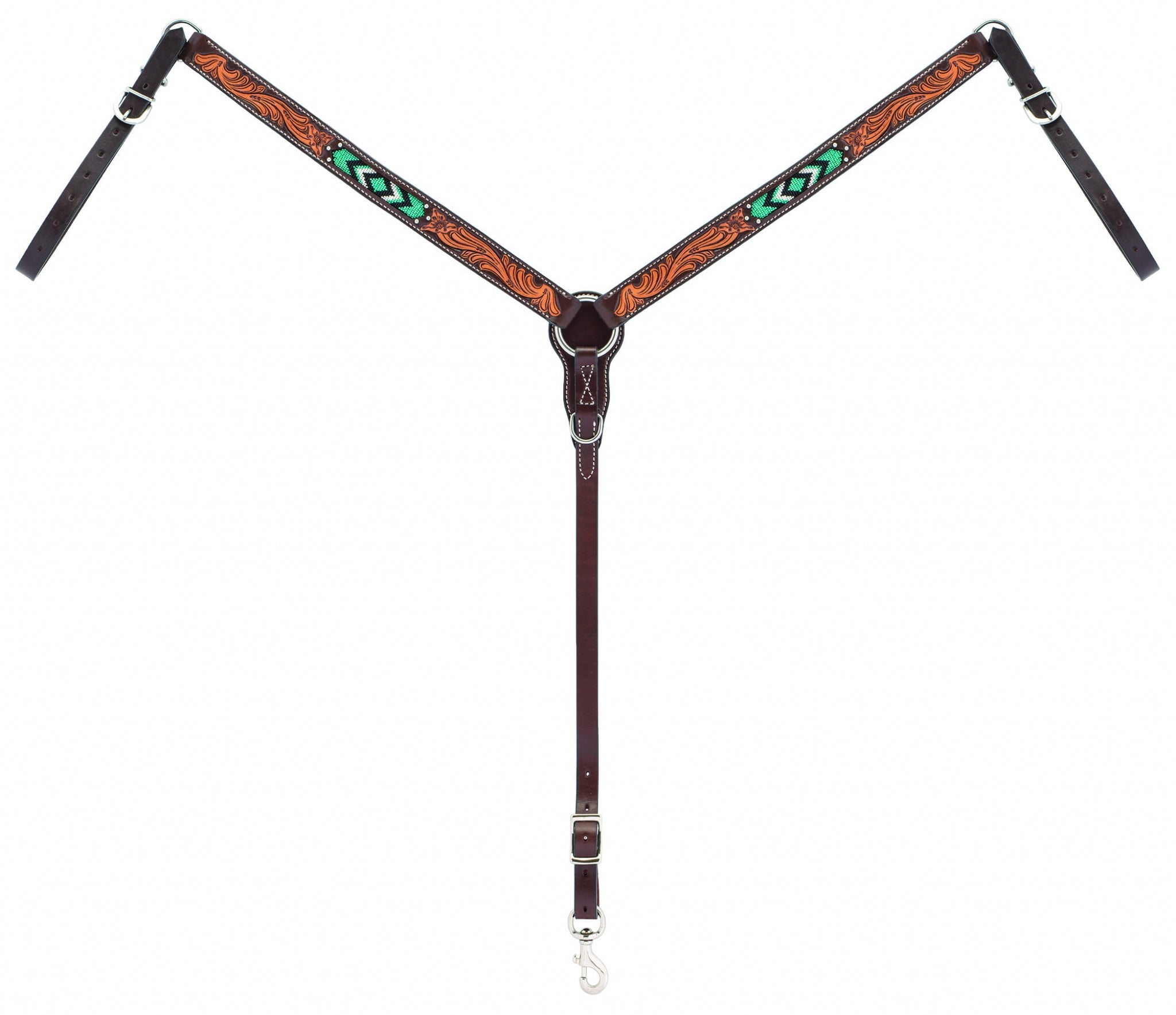 Weaver Diamond Beaded Straight Breast Collar