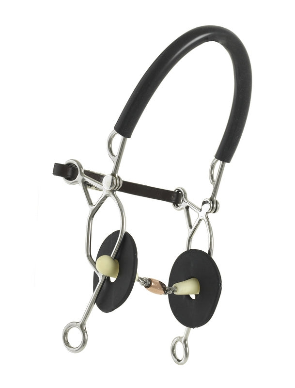 Happy Mouth Copper Roller Mouth Hackamore Bit