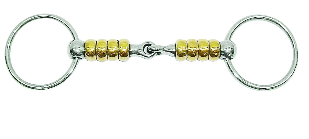 Metalab Magic System Ring snaffle with Cherry Rollers