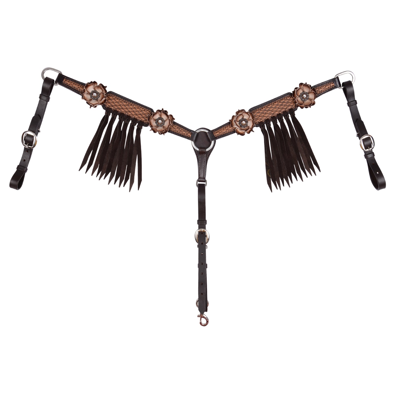 Circle Y Dusty Rose Vintage Breast Collar