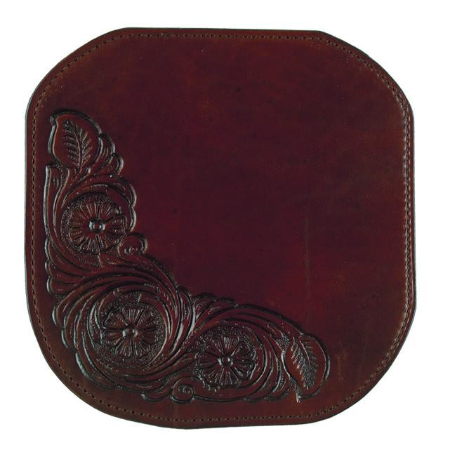 Circle Y Straight Border Tooled Breast Collar