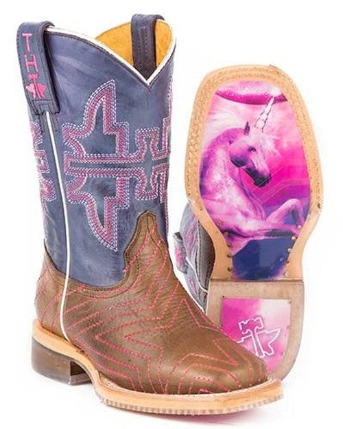 Tin Haul Little Kids Boots - Starlight with Unicorn Sole