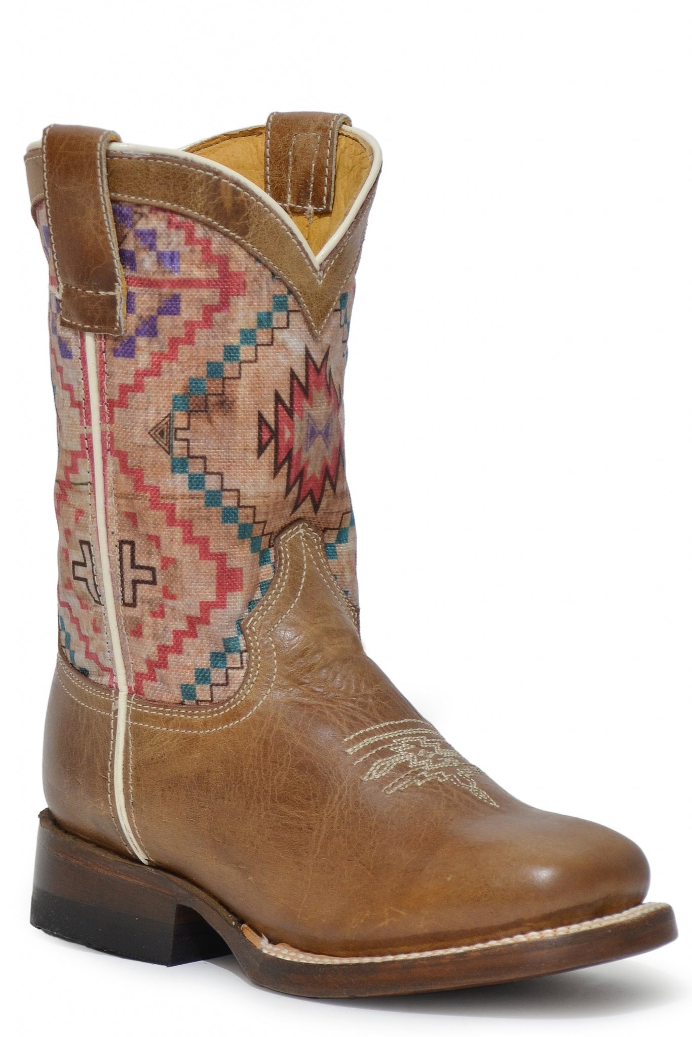 Roper Kids Printed Native Design Western Boots