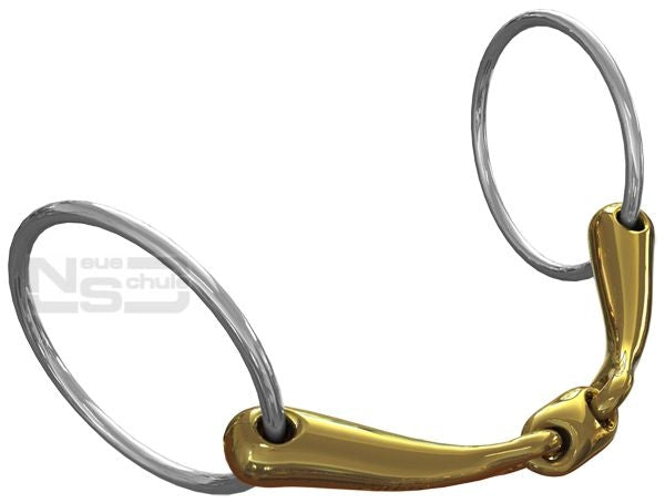 Neue Schule Trans Angled Lozenge Loose Ring 5.5" Snaffle - 18mm