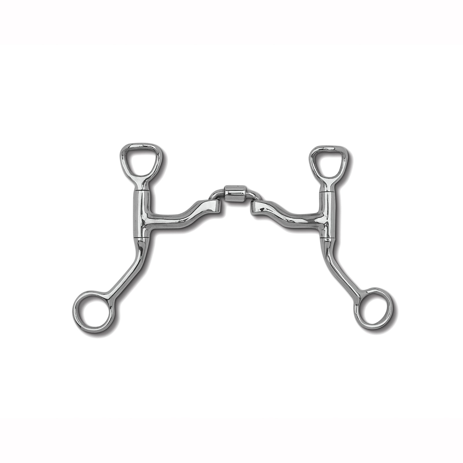 Myler Level 2-3 HBT Shank Correctional Ported Barrel Bit