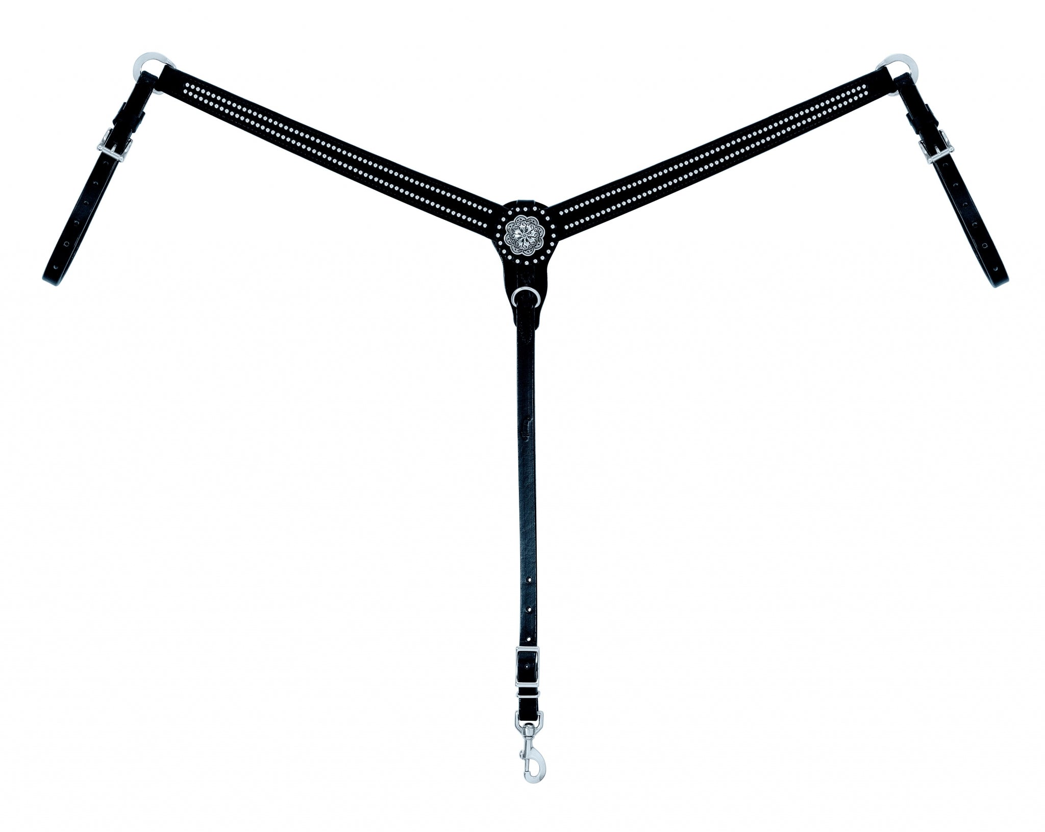 Weaver Leather Back In Black Tapered Breast Collar