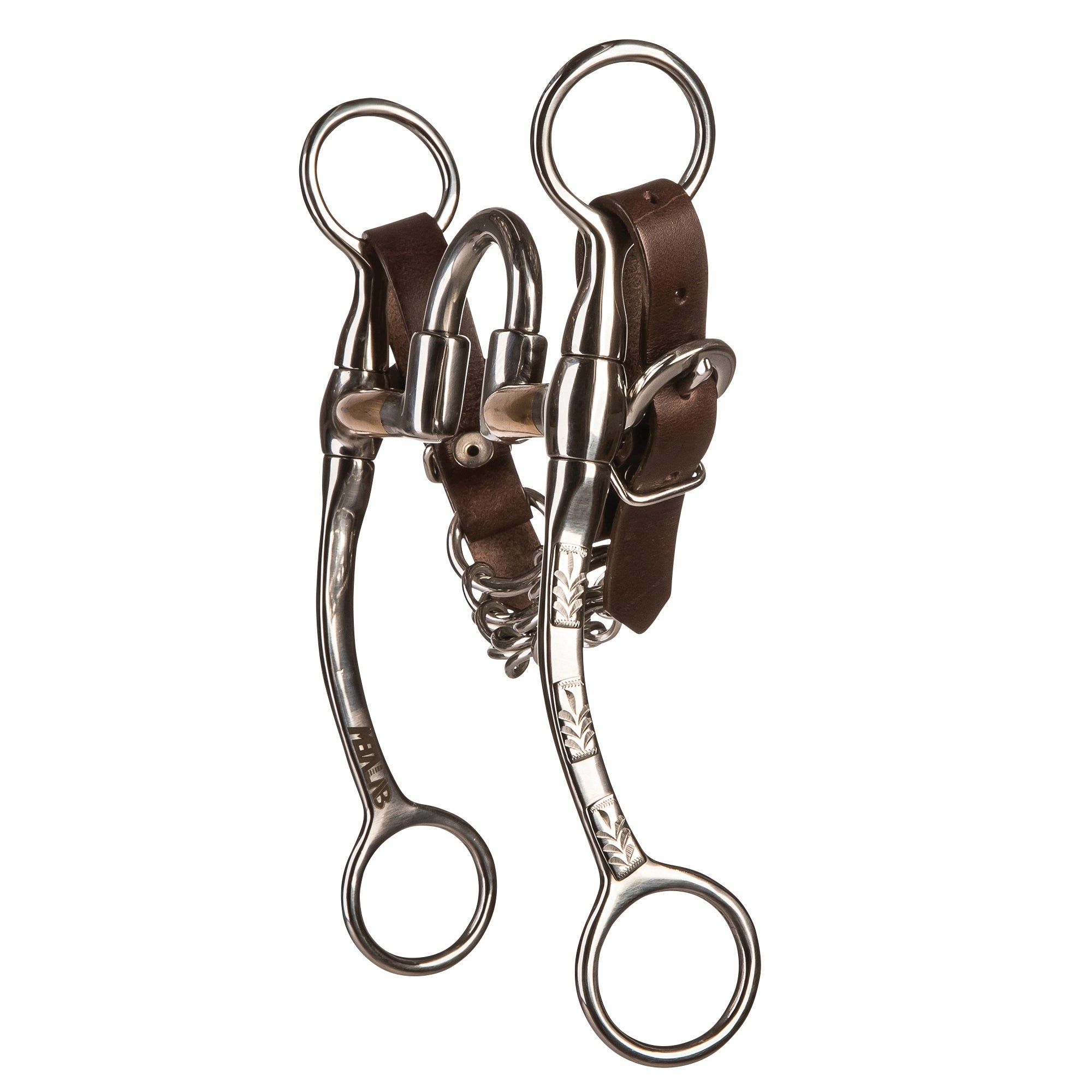 Cowboy Tack Bernard Fonck Correctional Bit 7-1/2" Medium Shank Copper Cheeks